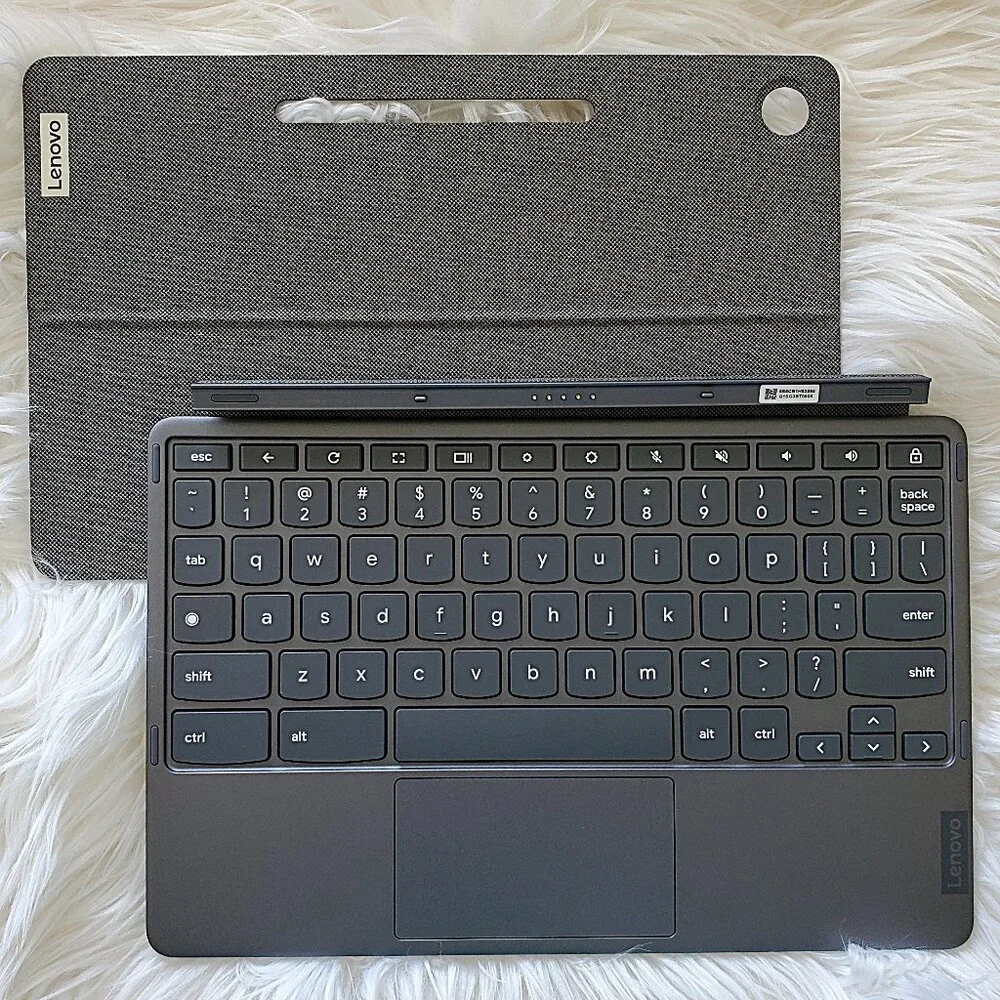Lenovo Gray Tablet Keyboard Case with Detachable Cover